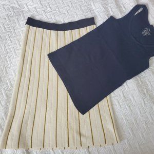 Tory Burch Pleated Midi Skirt